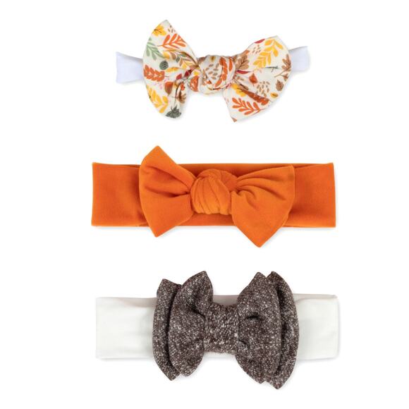 Baby Essentials Baby Girls Holiday Headwraps Pack of 3 NWT - Picture 1 of 2